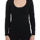 Dolce & Gabbana Elegant Black Deep Crewneck Sweater