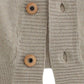 Ermanno Scervino Beige Deep V-Neck Luxury Cardigan