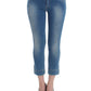 Ermanno Scervino Chic Blue Capri Jeans for Elegant Summers