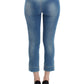 Ermanno Scervino Chic Blue Capri Jeans for Elegant Summers