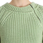 Ermanno Scervino Chic Green Cropped Cotton Sweater