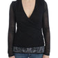 Ermanno Scervino Deep V-neck Black Wool Blend Sweater