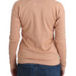 Ermanno Scervino Chic Striped Wool Blend Orange Sweater