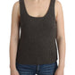 Ermanno Scervino Chic Gray Knit Crew Neck Top