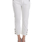 Ermanno Scervino Chic White Cropped Jeans for Sophisticated Style