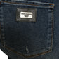 Dolce & Gabbana Elegant Mid Waist Stretch Jeans in Blue