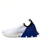 Dolce & Gabbana Chic Low Top Sorrento Sneakers in Blue and White