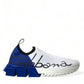 Dolce & Gabbana Chic Low Top Sorrento Sneakers in Blue and White