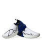 Dolce & Gabbana Chic Low Top Sorrento Sneakers in Blue and White