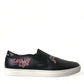 Dolce & Gabbana Elegant Black Slip-On Sneakers