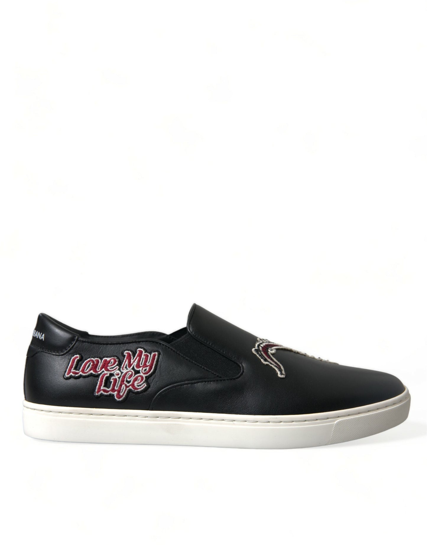 Dolce & Gabbana Elegant Black Slip-On Sneakers