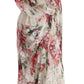 Dolce & Gabbana Elegant Floral Maxi Dress with Silk Lining