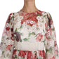 Dolce & Gabbana Elegant Floral Maxi Dress with Silk Lining