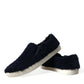 Dolce & Gabbana Elegant Shearling Slip-On Sneakers in Blue