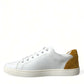 Dolce & Gabbana Chic White Calfskin Low Top Sneakers