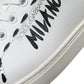 Dolce & Gabbana Sleek White Low Top Leather Sneakers