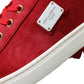 Dolce & Gabbana Elegant Red & White Low Top Sneakers