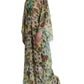 Dolce & Gabbana Elegant Floral Silk Maxi Dress