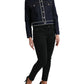 Dolce & Gabbana Elegant Denim Jewel Button Jacket