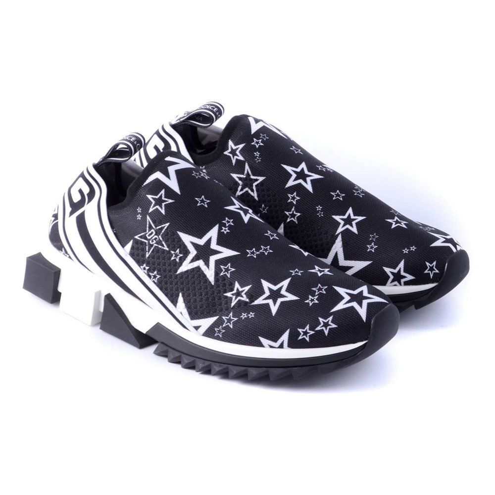 Dolce & Gabbana Stellar Stretch Sneakers in Monochrome