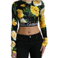 Dolce & Gabbana Elegant Floral Cropped Blouse