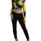 Dolce & Gabbana Elegant Floral Cropped Blouse