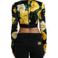 Dolce & Gabbana Elegant Floral Cropped Blouse