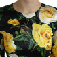 Dolce & Gabbana Elegant Floral Cropped Blouse