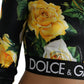 Dolce & Gabbana Elegant Floral Cropped Blouse