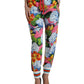 Dolce & Gabbana Floral High-Rise Drawstring Jogger Pants