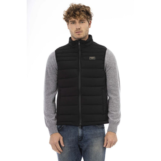 Baldinini Trend Black Polyester Men Vest