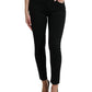 Dolce & Gabbana Elegant Black Mid-Waist Stretch Jeans