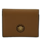 Versace Elegant Compact Leather Wallet in Brown