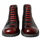 Dolce & Gabbana Dapper Dual-Tone Leather Ankle Boots