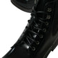 Dolce & Gabbana Elegant Black Leather Mid Calf Men's Boots