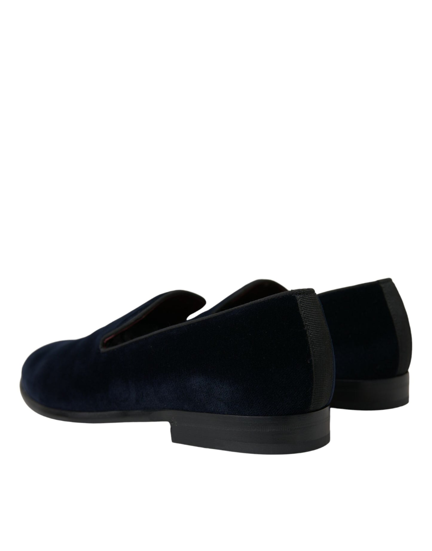 Dolce & Gabbana Elegant Black Velvet Loafers for Men