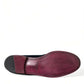 Dolce & Gabbana Elegant Black Velvet Loafers for Men