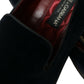 Dolce & Gabbana Elegant Black Velvet Loafers for Men