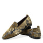 Dolce & Gabbana Opulent Gold Velvet Smoking Slippers