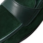 Dolce & Gabbana Emerald Velvet Leather Loafers for Men