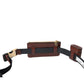 Dolce & Gabbana Brown Alligator Leather Airpods Case Coin Purse Wallet