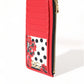 Dolce & Gabbana Elegant Floral Zippered Card Holder Wallet