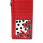 Dolce & Gabbana Elegant Floral Zippered Card Holder Wallet