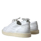 Dolce & Gabbana Elegant White Calfskin Oxford Sneakers