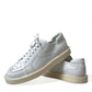 Dolce & Gabbana Elegant White Calfskin Oxford Sneakers