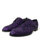 Dolce & Gabbana Elegant Sequined Oxford Dress Shoes