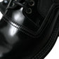 Dolce & Gabbana Elegant Black Leather Derby Dress Shoes