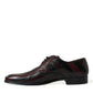 Dolce & Gabbana Elegant Striped Leather Dress Shoes