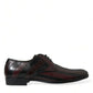 Dolce & Gabbana Elegant Striped Leather Dress Shoes