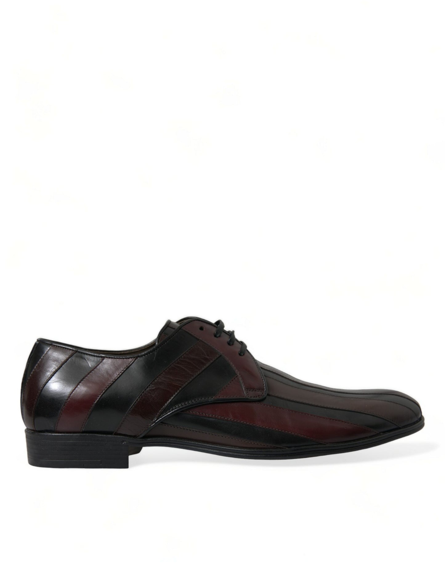 Dolce & Gabbana Elegant Striped Leather Dress Shoes